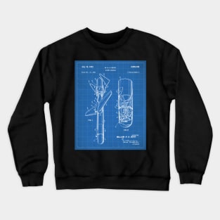 Cold War Military Missile Patent - Army Veteran Military Enthusiast Art - Blueprint Crewneck Sweatshirt